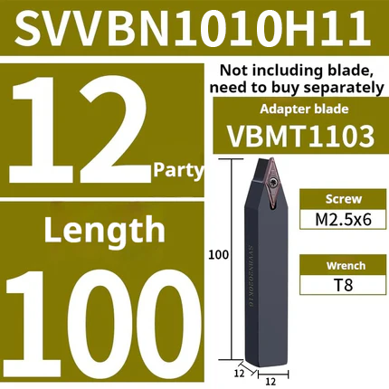2005-CNC tool bar external circle turning tool bar sharp tool center tool handle SVVBN2020K16 2525M16 lathe tool Shandong Denso Pricision Tools Co.,Ltd.
